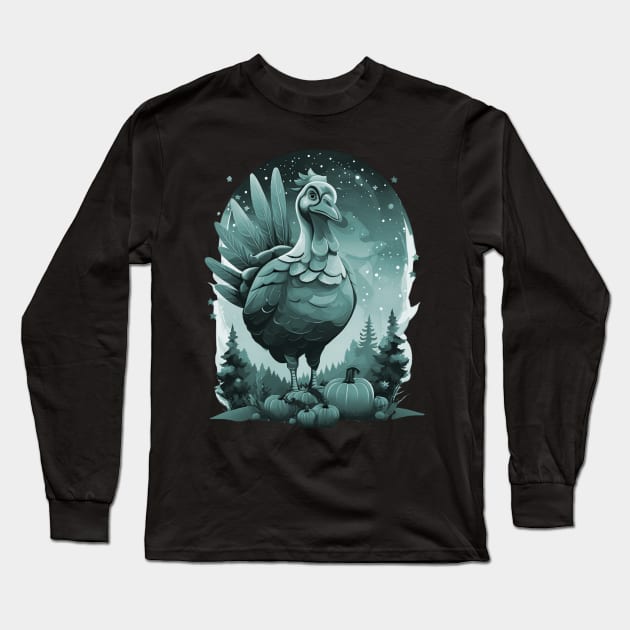 Thanksgiving turkey Long Sleeve T-Shirt by Mysooni